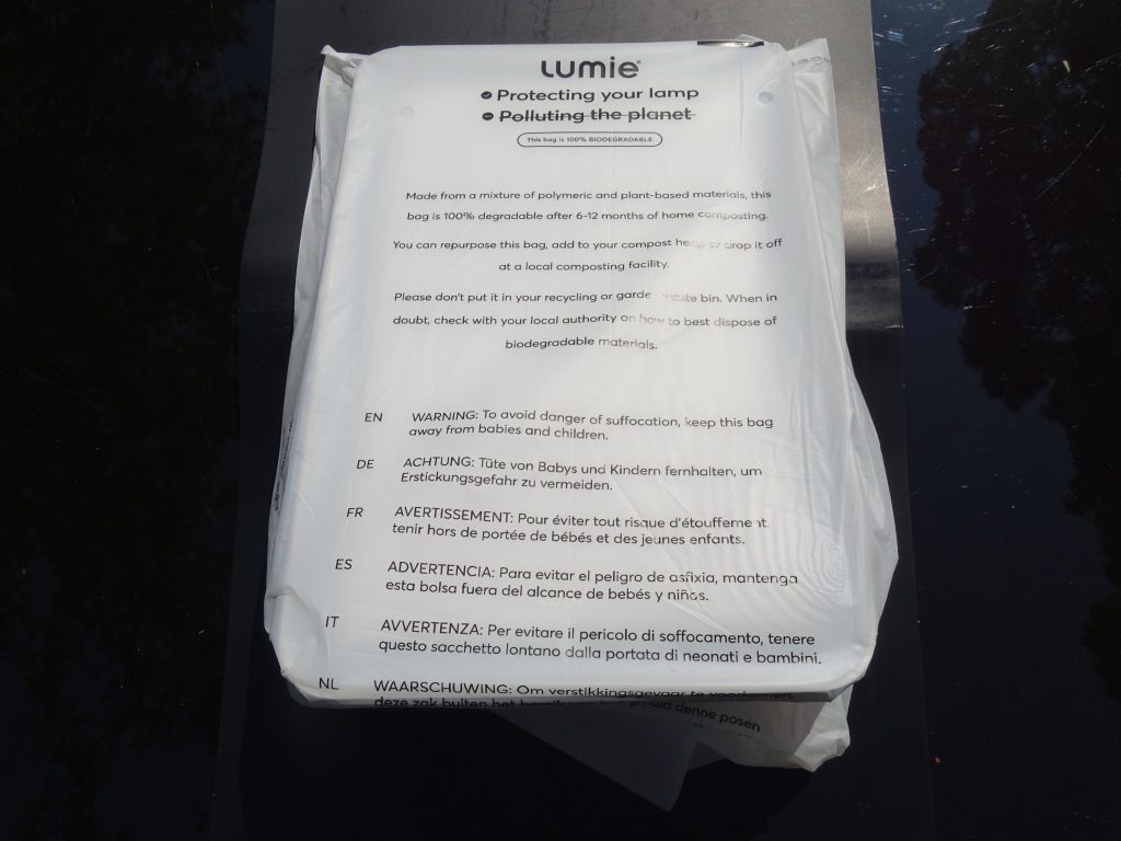 Lumie Mini Tageslichtlampe in biologisch abbaubarer Tüte
