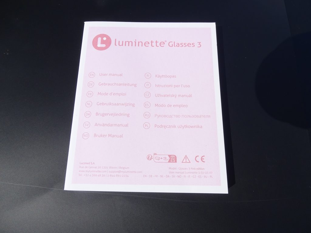 Luminette 3 Tageslichtbrille Bedienungsanleitung