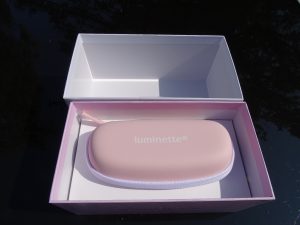 Luminette 3 Tageslichtbrille Verpackung geöffnet