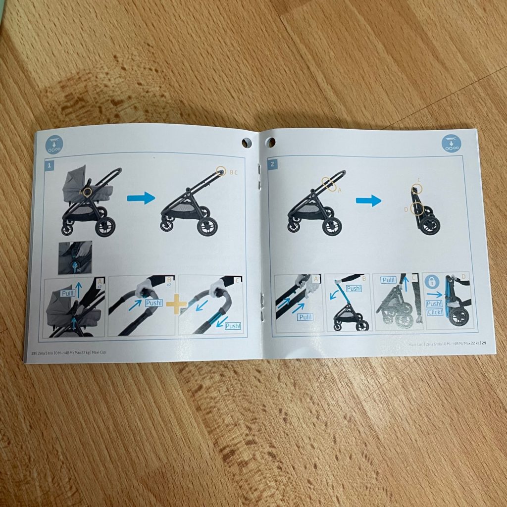 Maxi-Cosi Zelia S Trio Kinderwagen 3 in 1 Anleitung