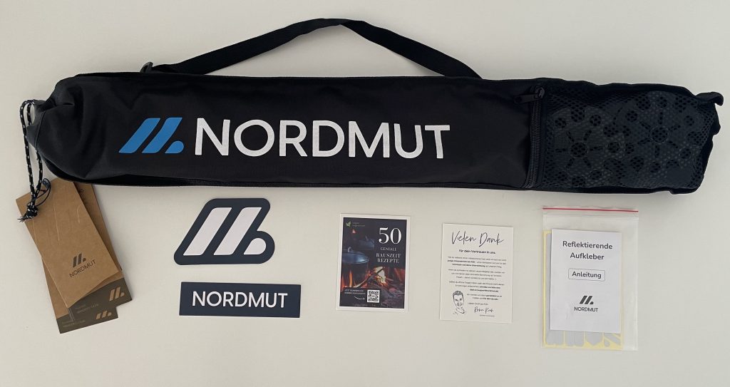 NORDMUT® Wanderstöcke mit Gebrauchsanweisung und Aufklebern