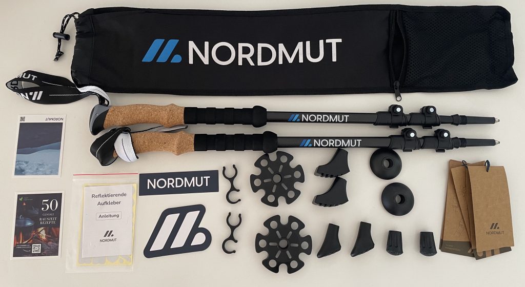 NORDMUT® Wanderstöcke mit Zubehör