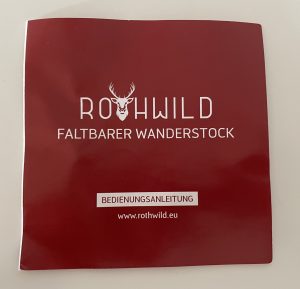 Rothwild Modell Luchs Wanderstöcke Wanderstöcke Gebrauchsanweisung