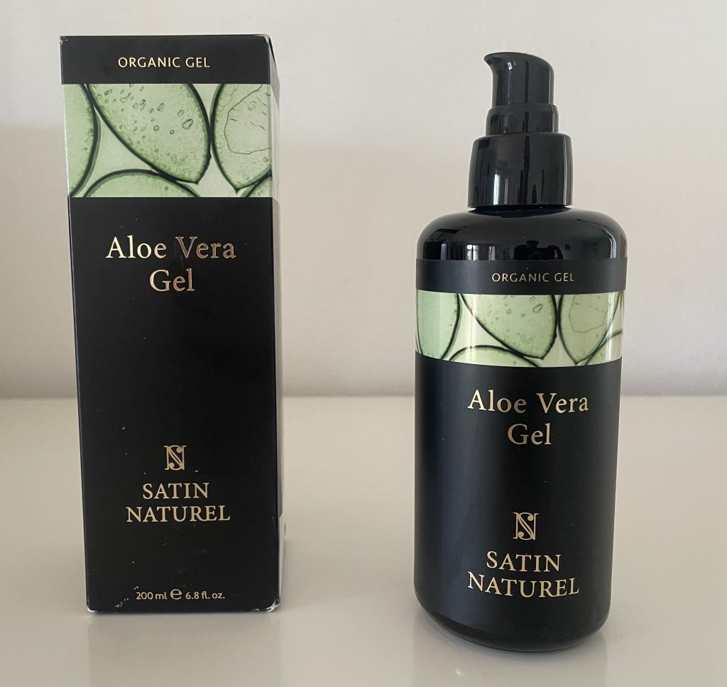 Satin Naturel Aloe Vera Gel Gesichtscreme Glasflasche mit Verpackung