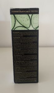 Satin Naturel Aloe Vera Gel Gesichtscreme Verpackung von hinten