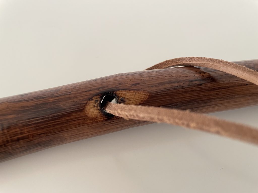 Stock-Fachmann ‎2726-086 Naturwurzel-Wanderstock Nahaufnahme Öse für Handschlaufe