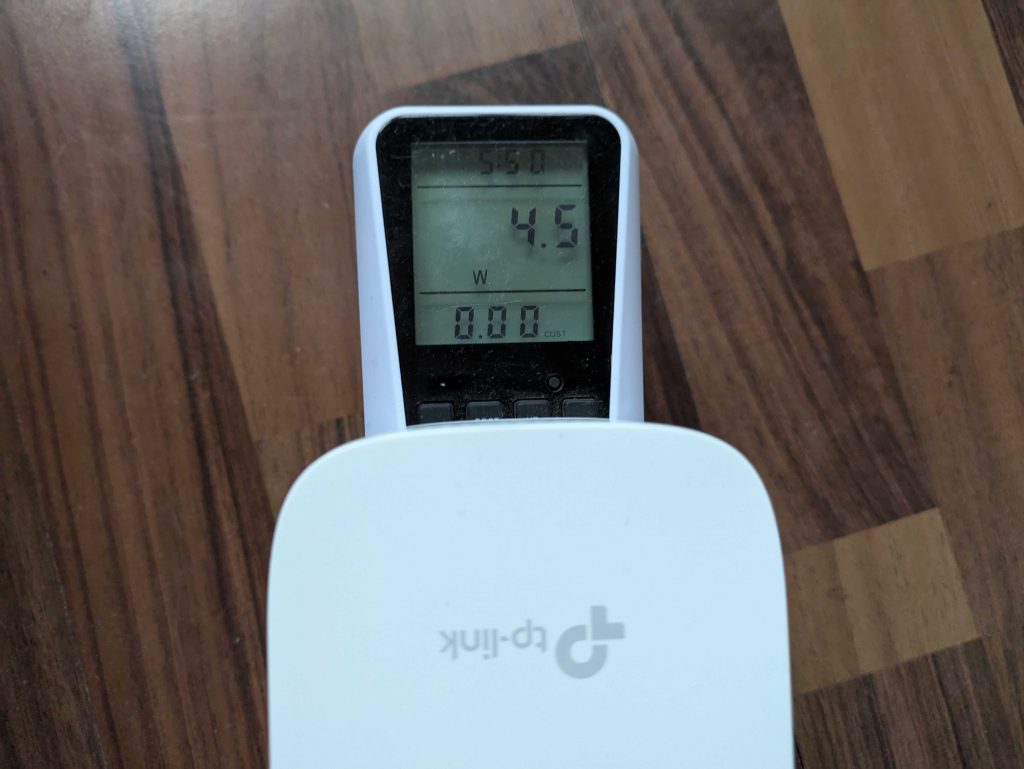 Stromverbrauch des TP Link RE655 WLAN-Repeaters