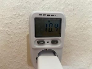 Stromverbrauch des Waterdrop Instant Electric Wasserfilters