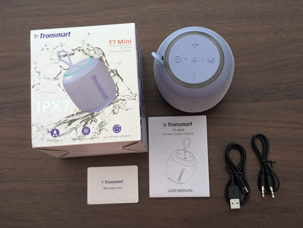 Tronsmart T7Mini Bluetooth-Lautsprecher Lieferumfang