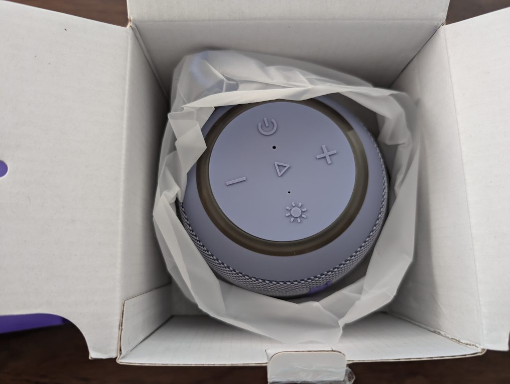 Tronsmart T7Mini Bluetooth-Lautsprecher Verpackung geöffnet