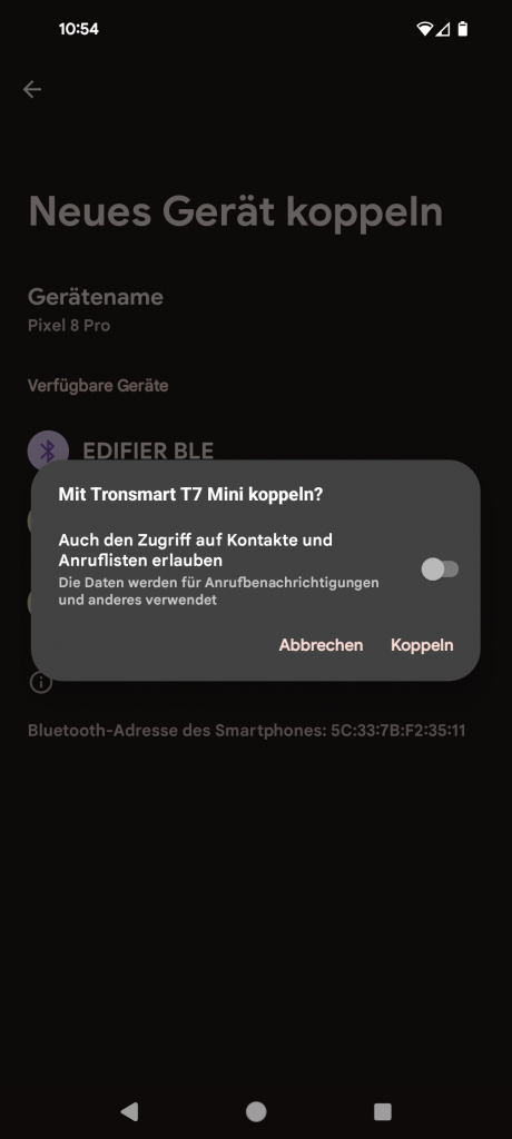 Tronsmart T7Mini Bluetooth-Lautsprecher koppeln mit Smartphone