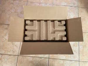 Verpackung des Peach PS500-15 Aktenvernichters von oben
