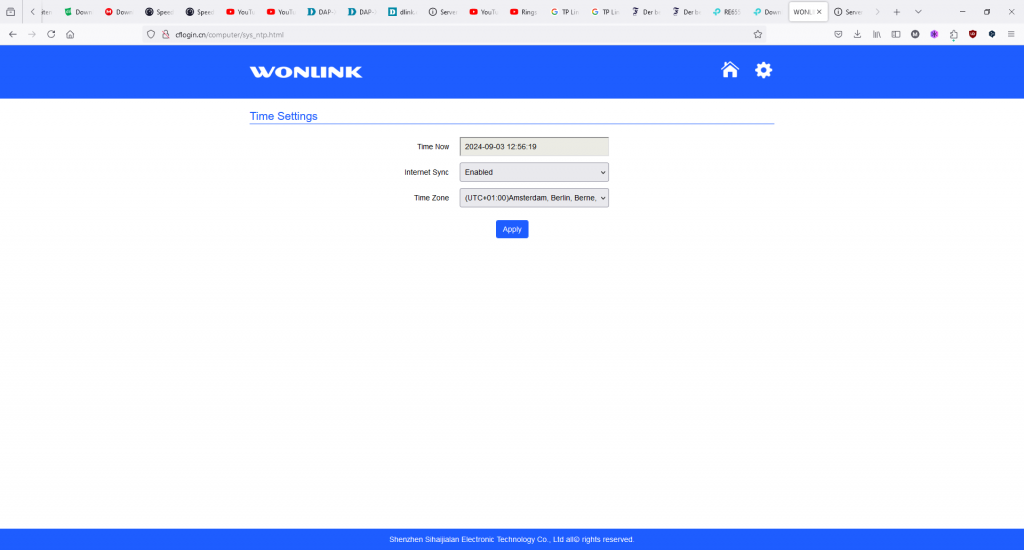 Webbrowser des WONLINK WL-NE3602 WLAN-Repeaters (3)