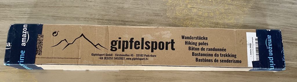 gipfelsport 20823 Wanderstöcke in der Verpackung
