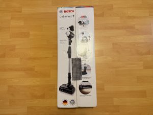 Bosch Unlimited 7 BSS711W Akku-Staubsauger Verpackung