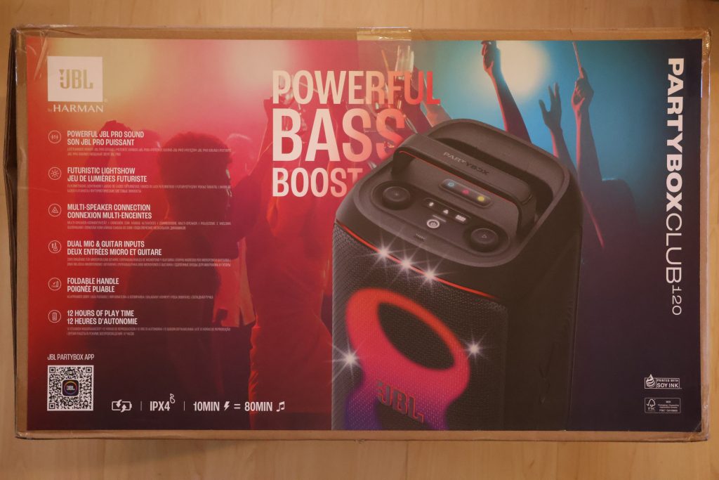 JBL Partybox Club 120 Bluetooth-Lautsprecher Karton