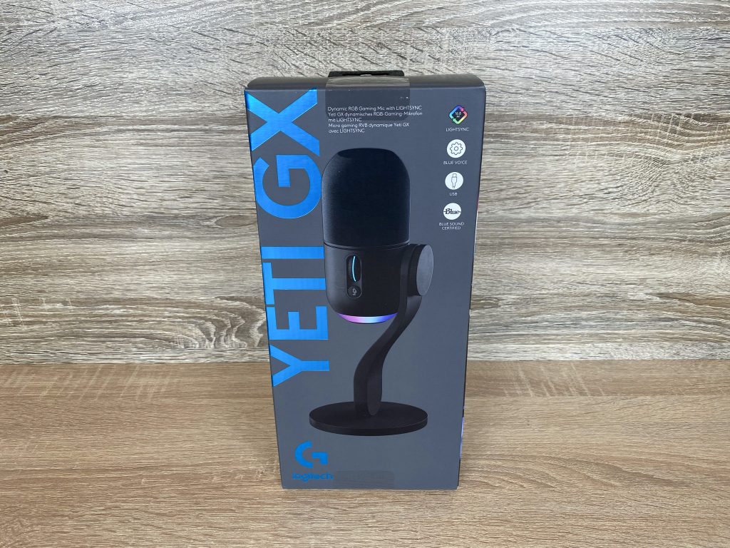 Logitech G Yeti GX Mikrofon Verpackung