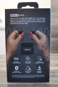 Marshall Motif II In-Ear-Kopfhörer Karton hinten