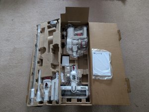 Severin HV 7166 Akku-Staubsauger in der Verpackung 2