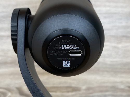 Logitech G Yeti GX Mikrofon Detail Unterseite