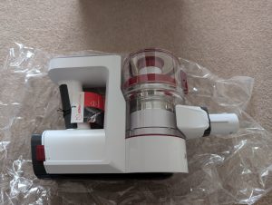 Severin HV 7166 Akku-Staubsauger Detail Grundgerät rechte Seite