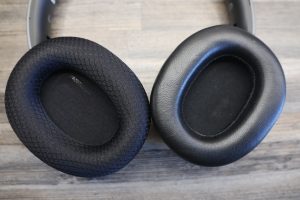 Edifier Stax Spirit S5 Bluetooth-Kopfhörer Mesh- und Lederpolster montiert
