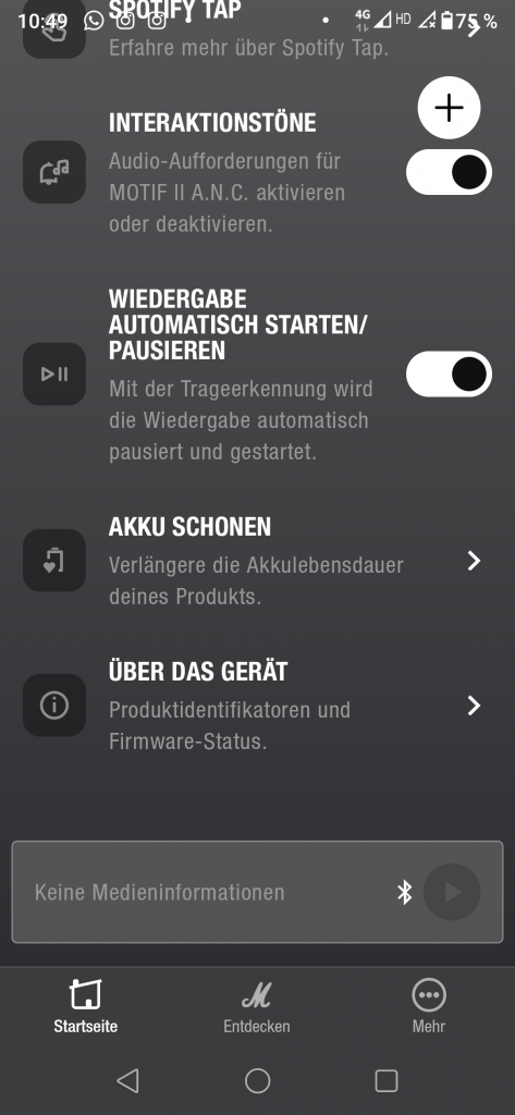Marshall Motif II In-Ear-Kopfhörer Screenshot