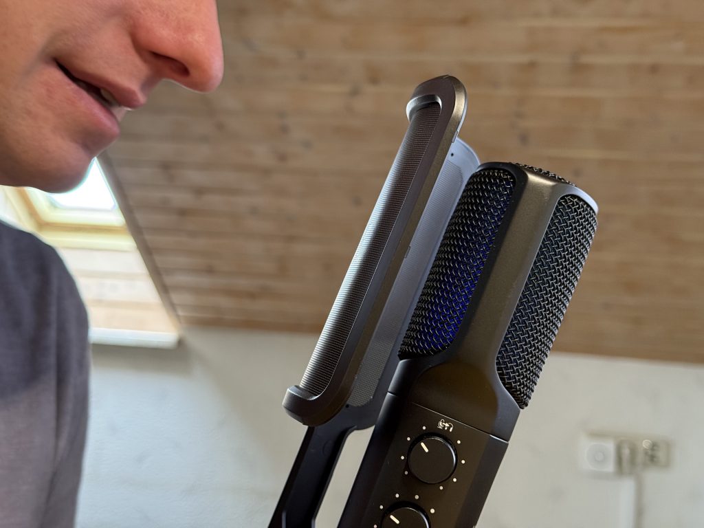 RØDE NT-USB+ Mikrofon bei einer Aufnahme