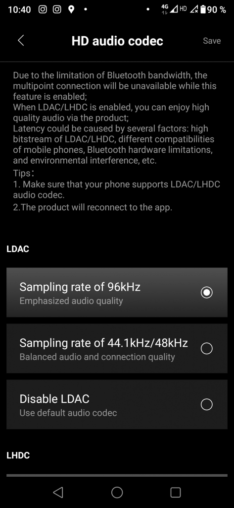Edifier Stax Spirit S5 Bluetooth-Kopfhörer Screenshot