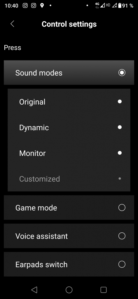 Edifier Stax Spirit S5 Bluetooth-Kopfhörer Screenshot