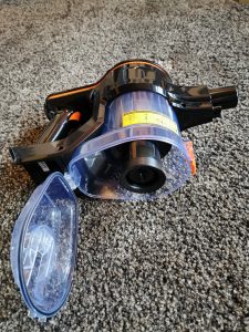 Inse S600 Akku-Staubsauger Detail Staubbehälter 2