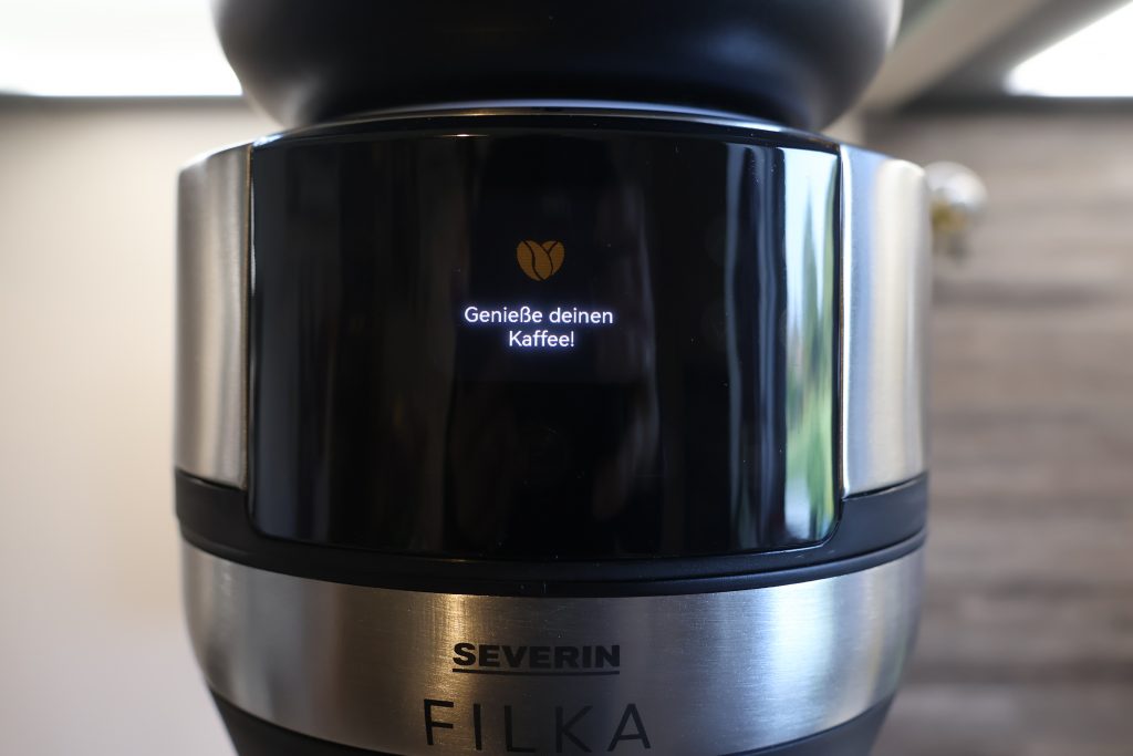 Severin Filka 2.0 Kaffemaschine Fertigmeldung