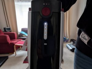 Severin HV 7166 Akku-Staubsauger Detail Akkuladestandanzeige