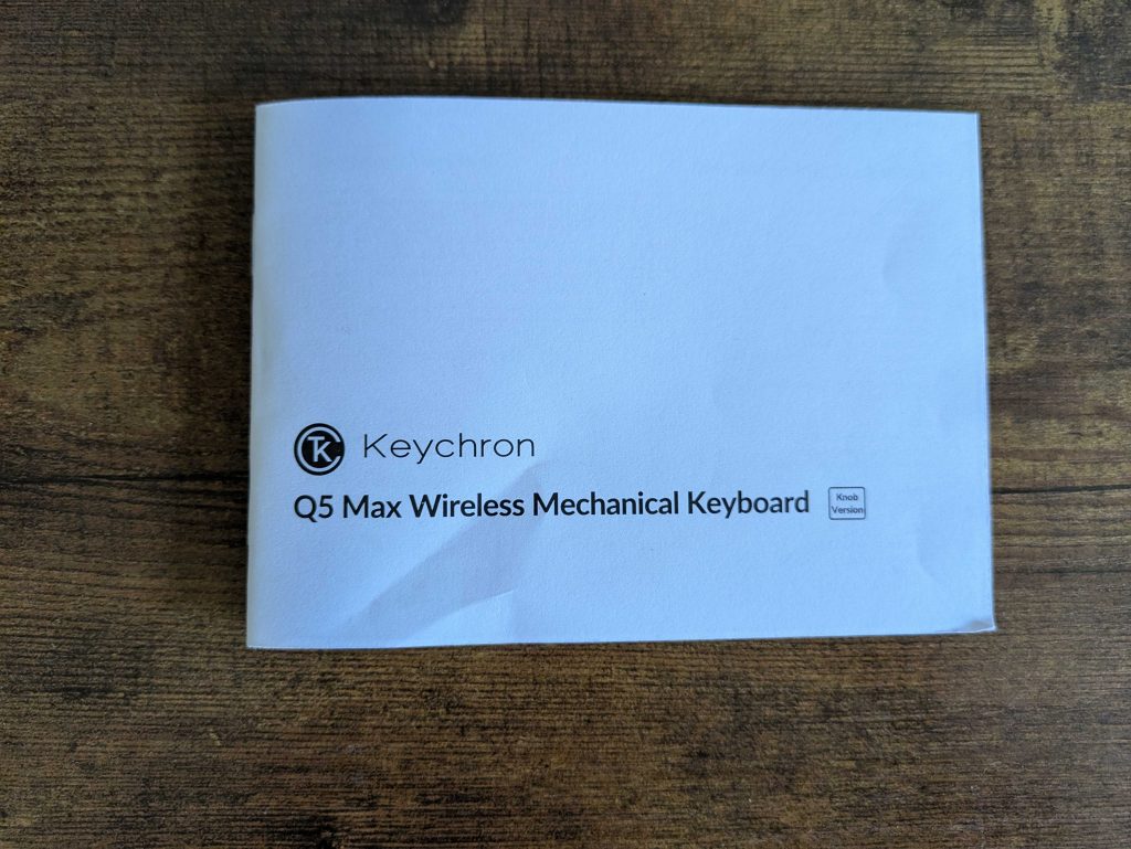 Anleitung der Keychron Q5 MAX Tastatur