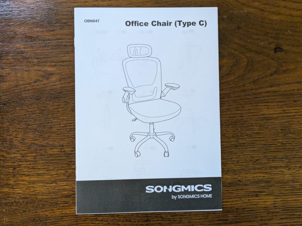 Anleitung des SONGMICS OBN047B01 Bürostuhls