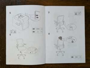 Anleitung des SONGMICS OBN047B01 Bürostuhls (4)