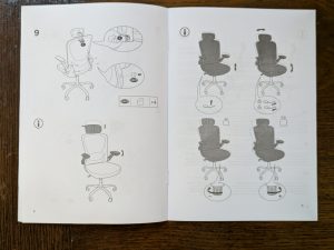 Anleitung des SONGMICS OBN047B01 Bürostuhls (5)