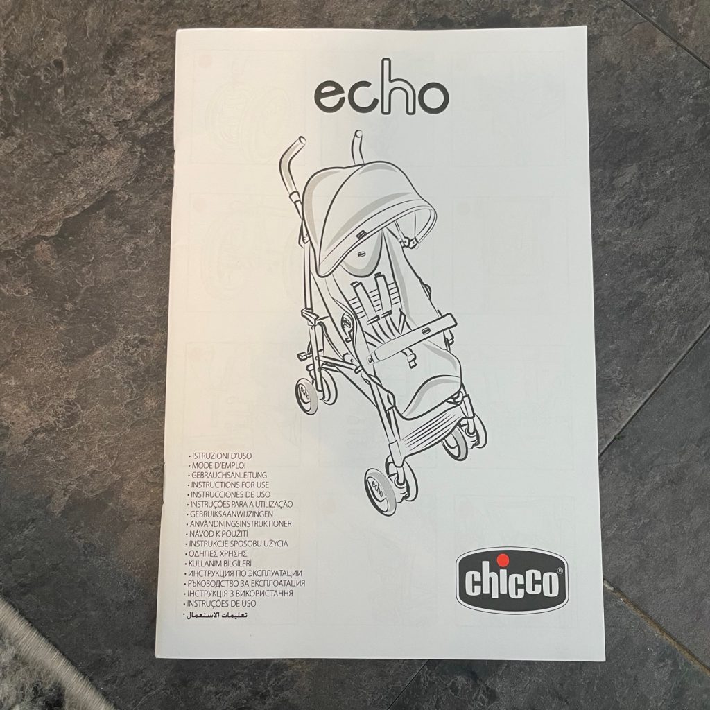 Chicco Echo Buggy Anleitung