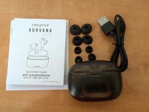 Creative Aurvana Ace 2 In-Ear-Kopfhörer Kompletter Lieferumfang