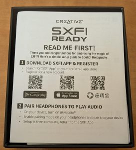 Creative Aurvana Ace 2 In-Ear-Kopfhörer Verpackung geöffnet