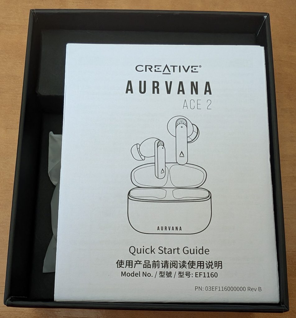 Creative Aurvana Ace 2 In-Ear-Kopfhörer geöffnete Verpackung