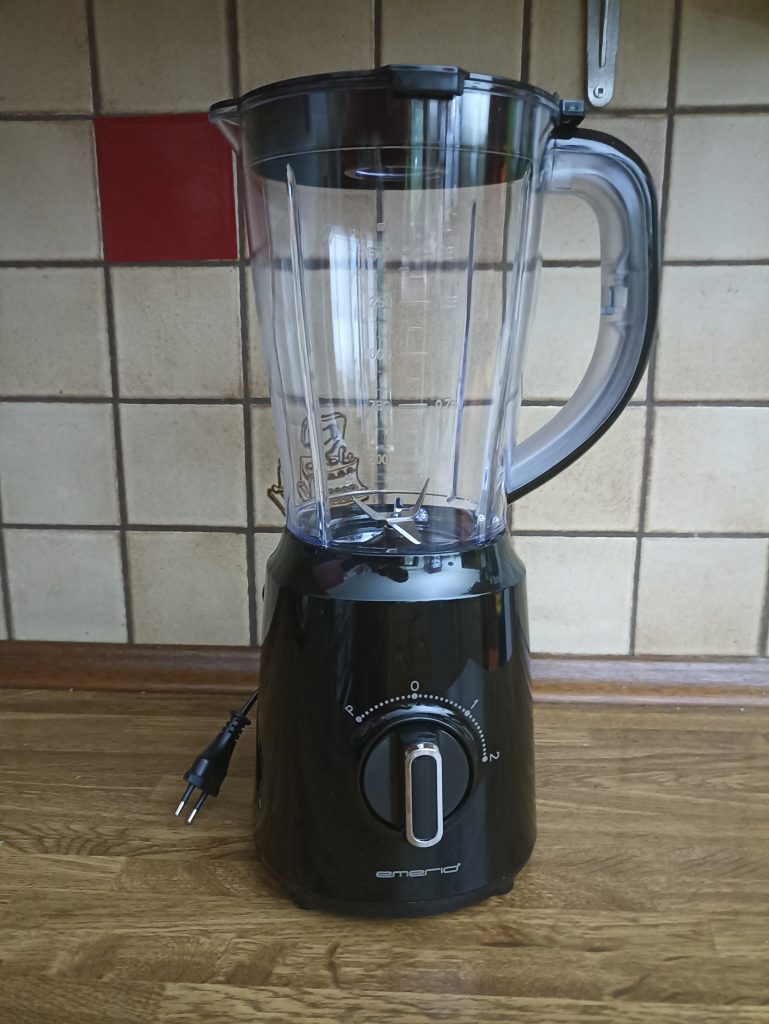 Emerio BL-12816.8 Standmixer, Motorbasis mit Mixerbehälter 1