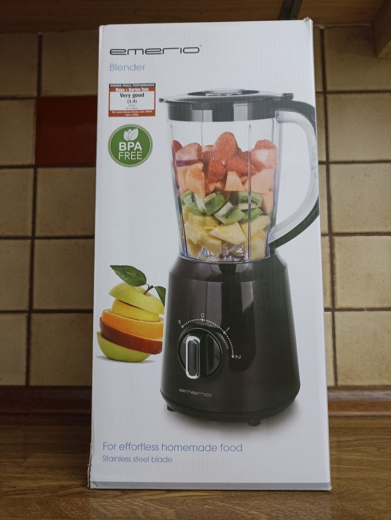 Emerio BL-12816.8 Standmixer, Verpackung Vorderseite