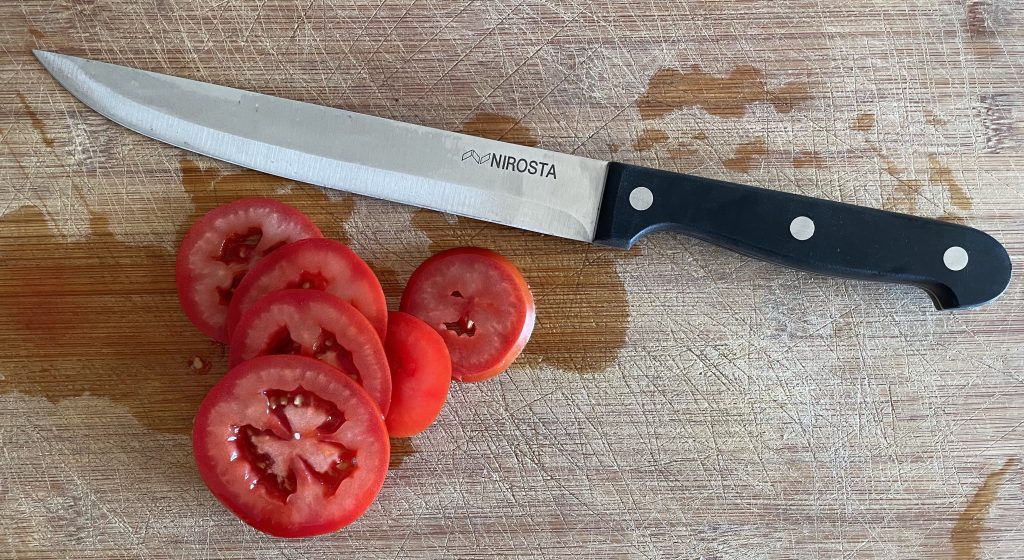 Fackelmann NIROSTA Mega 43395 Küchenmesser Tomatentest