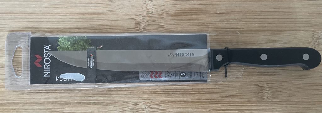 Fackelmann NIROSTA Mega 43395 Küchenmesser in der Verpackung