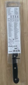 Fackelmann NIROSTA Mega 43395 Küchenmesser produktinformationen auf der Verpackung