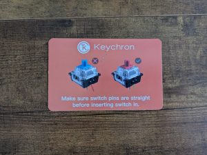 Hinweis zur Keychron Q5 MAX Tastatur (2)