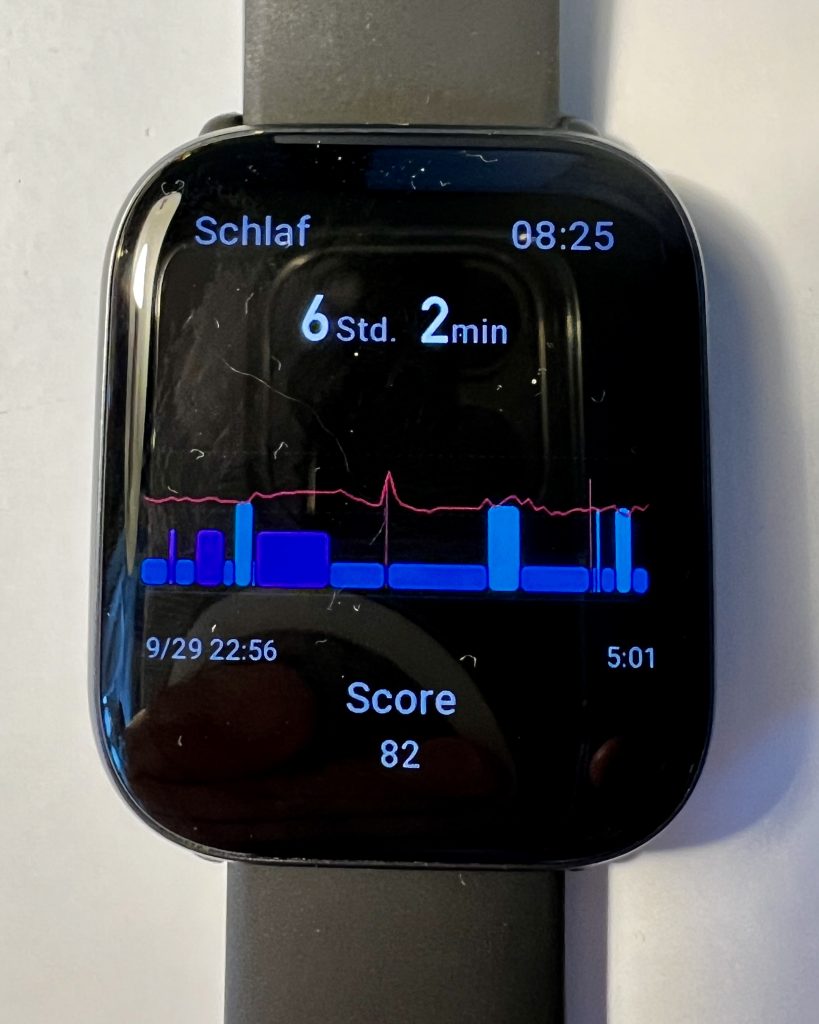 Amazfit Active Smartwatch Schlafüberwachung