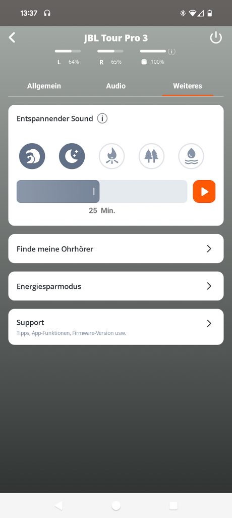 JBL Tour Pro 3 In-Ear-Bluetooth-Kopfhörer App (21)