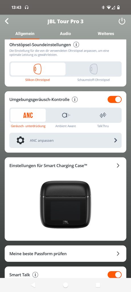 JBL Tour Pro 3 In-Ear-Bluetooth-Kopfhörer App (22)